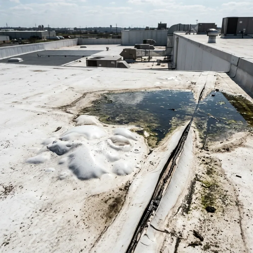 Commercial Heat and UV Roof Damage Repair